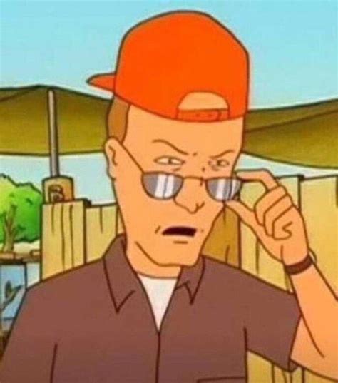 Reaction image of Dale pulling down his sunglasses | King of the Hill | Know Your Meme