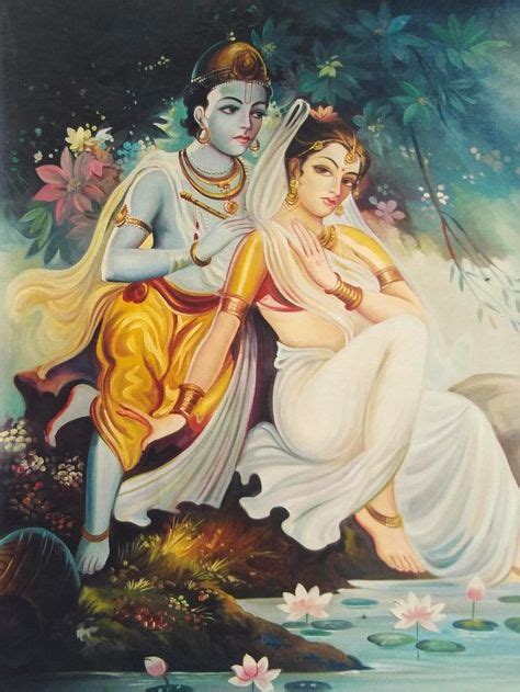 Krishna and Radha by Vishal Gurjar in 2019 | Krishna painting, Krishna art, Radha krishna photo