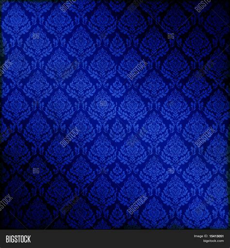 Royal Blue Dark Damask Image & Photo (Free Trial) | Bigstock