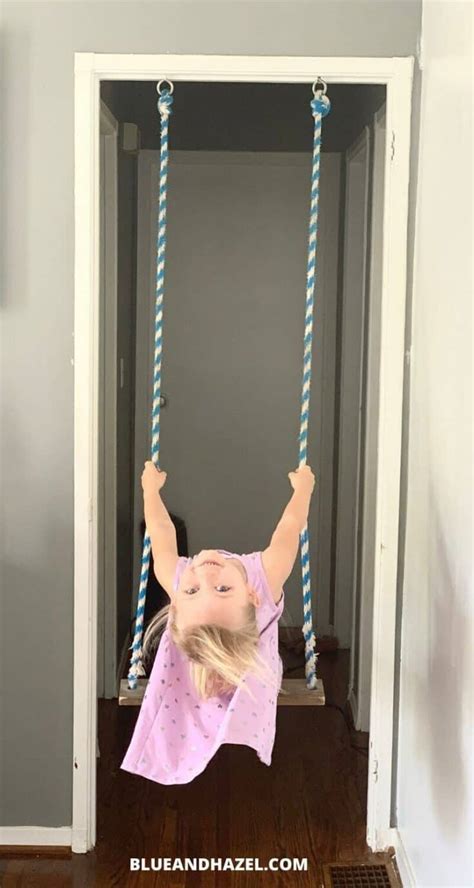 How To Install Indoor Gymnastics Rings For Toddlers - Blue and Hazel