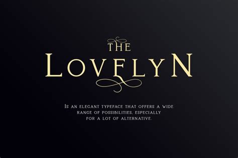 Lovelyn Elegant Serif Typeface - All Free Fonts