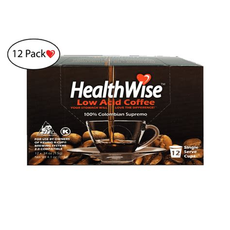 HealthWise Low Acid Coffee K-Cups, 144 count (12 x 12 Cups) - Walmart ...