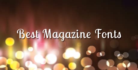 18+ Best Free Magazine & Book Cover Fonts for Download