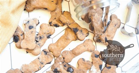 Crunchy Homemade Dog Treats with Blueberry, Oats, & Peanut Butter - Southern Bytes