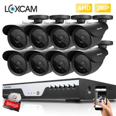 4CH Full AHD H 1080P DVR system 4PCS AHD CVI 2MP 1080P in/outdoor waterproof IP66 Security ...