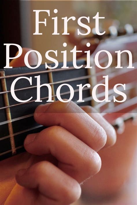 First Position Chords - YourGuitarGuide.com | Online guitar lessons, Basic guitar lessons ...