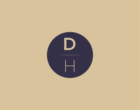 DH letter modern elegant logo design vector images 19148633 Vector Art at Vecteezy