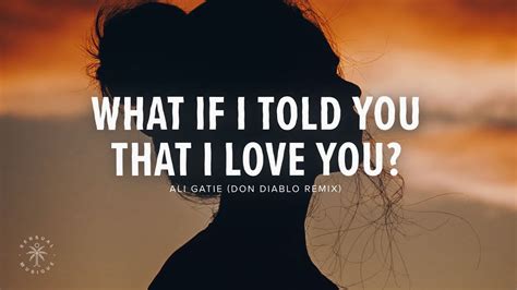 Ali Gatie - What If I Told You That I Love You (Lyrics) Don Diablo ...