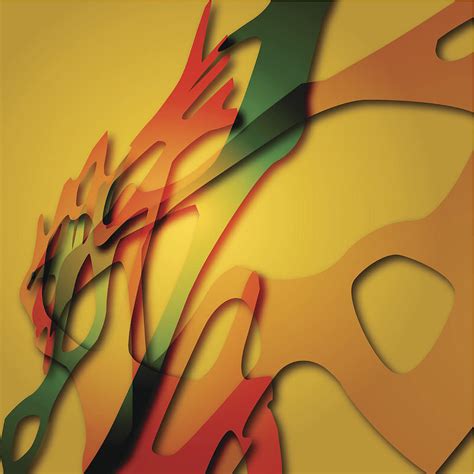 Yellow Abstract Shape Background Digital Art by Naqiewei | Fine Art America