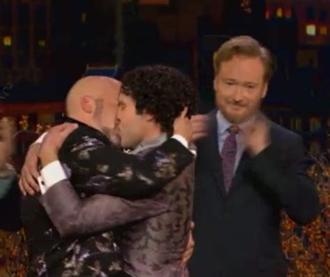 VIDEO Conan officiates on-air gay wedding, Andy Cohen walks groom down ...