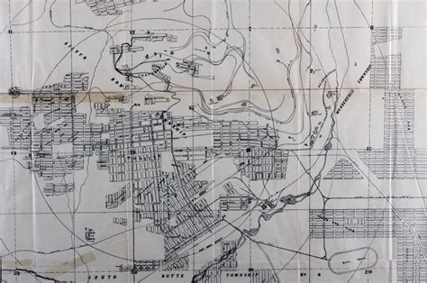 Early 1900's Butte Montana Map