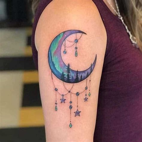 Top 50+ Best Moon and Stars Tattoo Ideas - [2022 Inspiration Guide] | Star tattoos, Body art ...