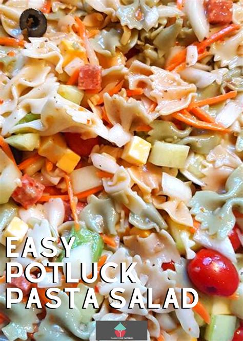 Easy Potluck Pasta Salad | Lovefoodies