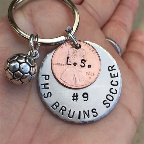 Soccer Gift Sport Team Gift High School Sports Keychain - Etsy