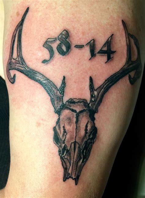 Elk skull tattoo ink Black&grey hunting | Black ink tattoos, Ink tattoo, Tattoos