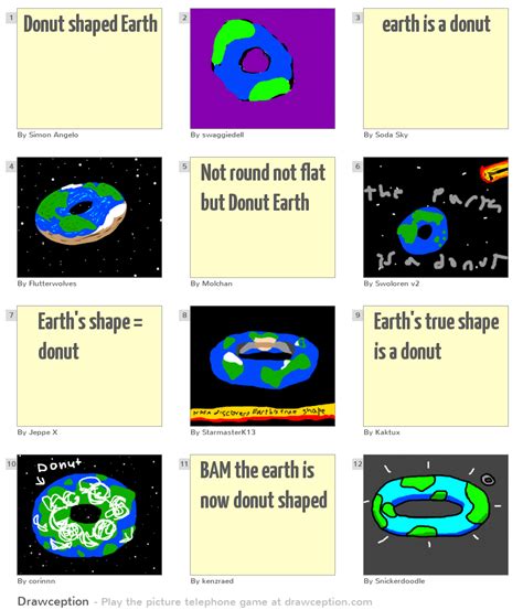 Donut shaped Earth - Drawception