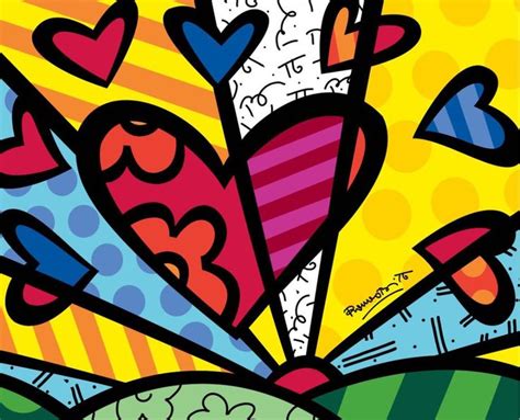 Romero Britto Hearts (from @romerobritto via Instagram; **see under Art Section for more of his ...