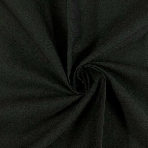 100% Cotton Fabric by The Yard - Solid Black Fabric Material for Sewing ...