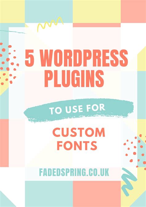 5 Wordpress Plugins To Use For Custom Fonts | Wordpress plugins, Custom fonts, Plugins