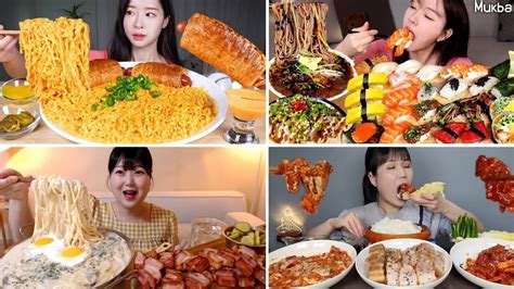 Mukbang asmr spicy food 193. Fume, Goodzzi, Hyoning, Nana Mukbang. 12032023. - YouTube