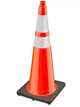 Heavy Duty Reflective Traffic Cones - 36", Orange S-21635O - Uline