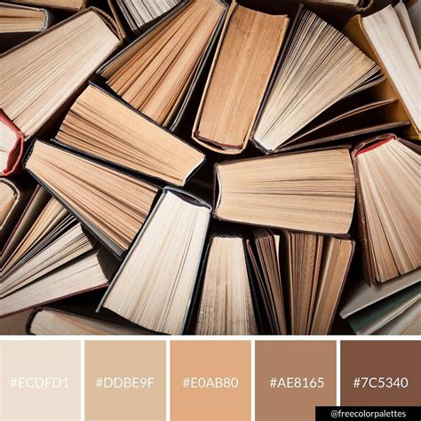 Book Lovers | Brown | Reading |Color Palette Inspiration. | Digital Art Palette And Brand Color ...