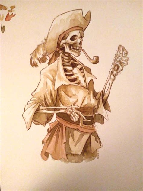 Pirate Skeleton Drawings