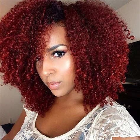 Red Afro Hairstyles