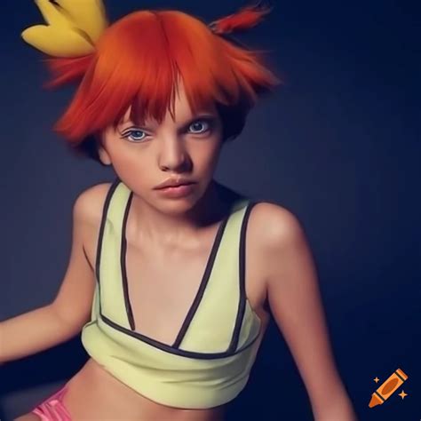 Realistic artwork of misty from pokemon on Craiyon