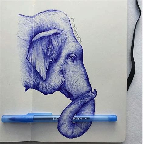 Ballpoint pen drawing by @nabbiebelle Swipe & comment your favorite 1 to 10... .... Follow ...