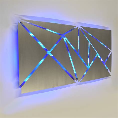 Metal Wall Art Lighted Wall Art Metal Wall Sculpture - Etsy