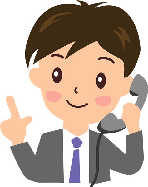 Talking On The Phone Clipart