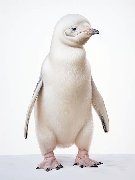 Premium AI Image | A penguin with a white beak and a black beak.