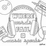 Music Speaks  Cool Coloring Pages sketch template