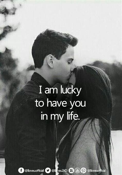 I am lucky. Cute couple. Quotes. Sayings. Love. Picture. Cute quotes. Love quotes. Cute … | Cute ...