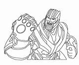 Marvel Villain Thanos Coloring Pages  XColoringscom sketch template