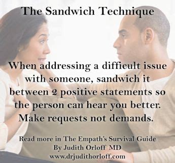 How the Sandwich Technique Can Transform Your Relationships - Judith Orloff MD