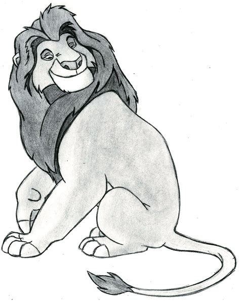 Lion King Mufasa Drawing at PaintingValley.com | Explore collection of ...