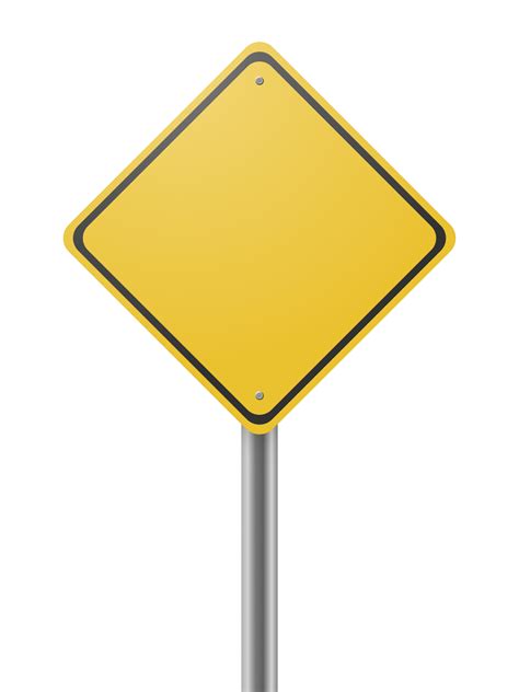 Traffic Sign Warning Sign Icon, Blank Yellow Road Signs,, 53% OFF