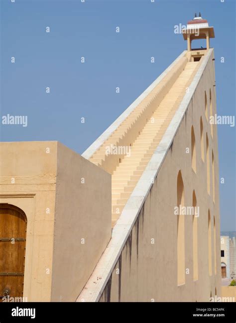 Jantar Mantar - collection of architectural astronomical instruments. Jaipur, India Stock Photo ...