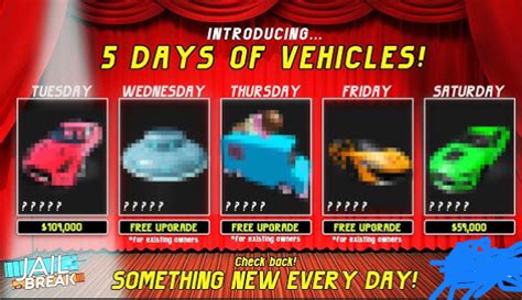 Jailbreaks 5 days of vehicles! | Fandom