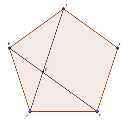 geometry - Regular pentagon and diagonals - Mathematics Stack Exchange