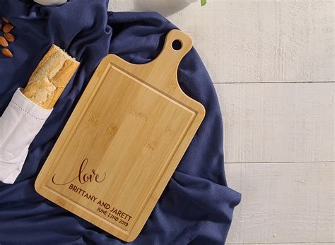 Personalized bread Board, customized cheese board, Bamboo paddle board ...