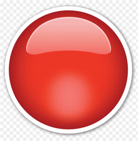 Large Red Circle Emoji Stickers Smiley Red Smileys - Red Circle Emoji PNG Transparent With Clear ...