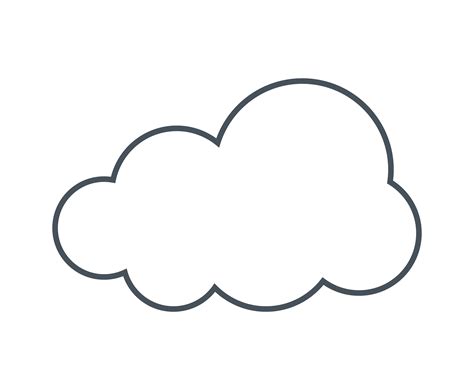 cloud silhouette icon 4060904 Vector Art at Vecteezy