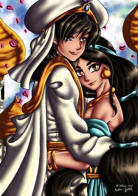 Aladdin and Jasmine by Valenya-Lotus on DeviantArt