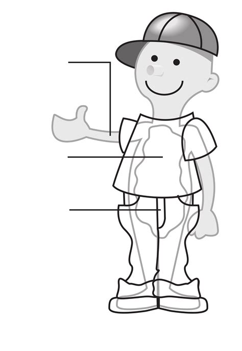 Clipart - Boy with transparent body