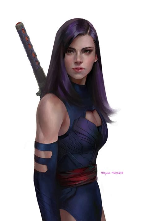 Psylocke Art by Miguel Mercado