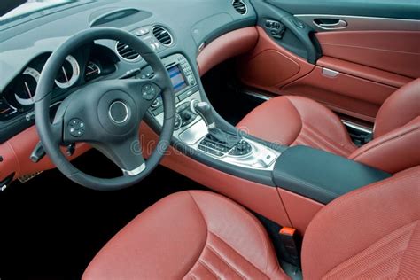 Luxury sport car interior stock image. Image of expensive - 7011275