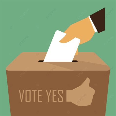 Vote Ballot Box Vector Design Images, Voting At The Ballot Box, Male, Symbol, Illustration PNG ...